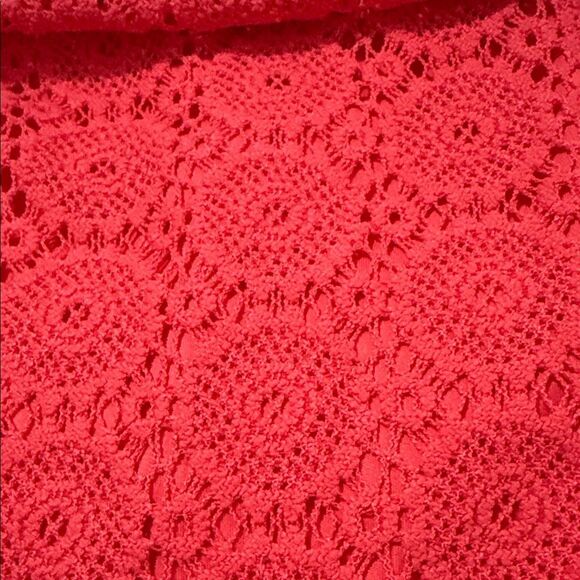 Lilly Pulitzer Vibrant Coral Lace Long Sleeve Dress Size XL - Picture 10 of 11